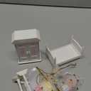 BABESIDE Mini Silicone Baby Dolls, 3 Inch Realistic Newborn Baby Dolls Full Silicone Sleeping Little Mini Real Life Baby Girl Miniature Baby with Playset Accessories(Pink)