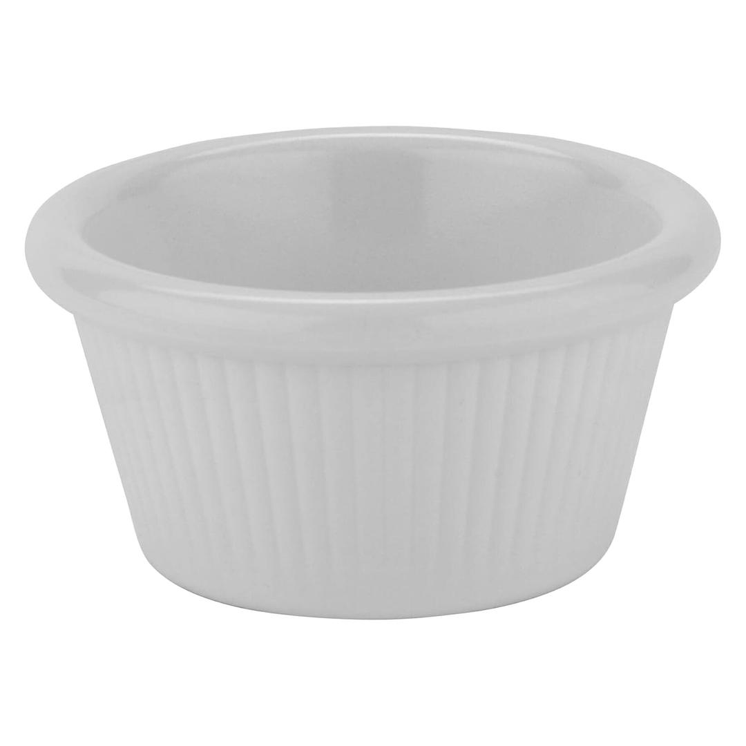 G.E.T. RM-387-W White 2 oz. Fluted Ramekin, Break Resistant, White (Pack of 12)