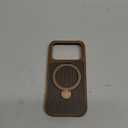 Designed for iPhone 17 Pro Case with 360 Magnetic Stand, Carbon Fiber Phone Case [Compatible with Magsafe] [15FT Military Protection] with Stand Ring 6.3'', Desert Titanium