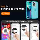 for iPhone 13 Pro Max Case, Fits Magsafe,Heavy Duty Shockproof Protection Phone Cases with Screen Protector*1, Magnetic Transparent Protective Cover for iPhone 13 ProMax 6.7 '', Blue