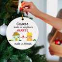 2 x Neighbor Christmas Ornaments 2025, Chance Made Us Neighbors Ornament, Neighbor Gifts for Christmas, Neighbors and Friends Gifts Ideas, Best Neighbor Ceramic Ornaments