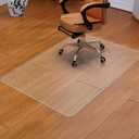 BesWin Clear Chair Mat for Hardwood Floor, 36"x48" | Heavy Duty, Transparent, Desk Chair Mat for Office Chair, Wood/Tile Protection