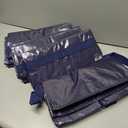 6 Pack Extra Heavy Duty Large Moving Bags with Strong Zipper & Comfortable Handles, Sturdy & Durable Clothes Storage Bags Totes Bins, Blue Packing Moving Boxes for College Supplies, Dark Blue