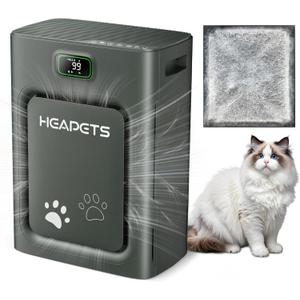Pet Air Purifier for Home Large Room 2500 sq ft, H13 HEPA Washable Double-Sided Filter, Air Cleaner for Pet Hair Dander Odor Allergies Pollutant Smoke Dust, PM2.5 Air Quality Monitor, Auto Mode, P358 Black