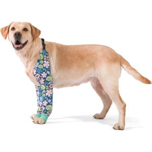 LovinPet Dog Elbow Protector Anti-Licking Elbow Sleeve, Adjustable, Comfortable & Durable Front Leg Guard for Medium to Large Dogs, Prevents Licking and Chewing,Dog Sleeve,Dog Leg Sleeve,Green