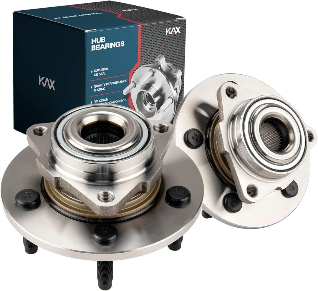 KAX 515072 Pair Front Wheel Bearing and Hub Assembly fit for 2002-2008 Ram 1500,5 Lug