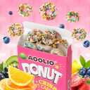AOOLIO Sour Sweet Ring Clusters Candy- Crunchy & Gummy Rainbow Christmas Circular Ring Candy for Goodie Gift, Road Trips, Offices, Celebrations- 6.34 oz (2 Boxes) (EXP 09/08/26)