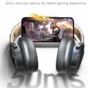 Picun B8 Bluetooth Headphones, 120H Playtime Headphones Wireless Bluetooth with 3 EQ Modes, Low Latency, Hands-Free Calls, Over Ear Headphones for Travel Home Office Cellphone PC (Ashen Golden)