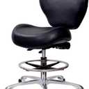 Height Adjustable Rolling Stools Drafting Chair with Backrest & Foot Rest,Work from Home,Studio,Dental,Office for Desk,Salon,Art Studio, Tattoo,Garage, Kitchen, Counter, (Black)