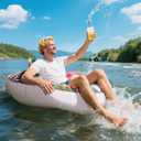 AirMyFun Motorized Pool Float, Inflatable Swimming Pool Lounger, Adult