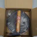 EWFEN Burger Press, 7" Round Heavy-Duty Cast Iron Smash Bacon Press Meat Steak with Wood Handle for Griddle, Sandwich, Nonstick Pan