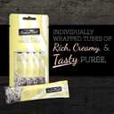Fussie Cat Tuna with Shrimp Puree, lickable cat Treats, 0.5oz Pouch Pack of 4 (EXP 12/27/27)