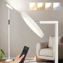 Floor Lamps for Living Room, 32W 3000LM Super Bright LED Torchiere Floor Lamp with Remote & Touch Control, 69" Standing Lamp with 350Rotating Head, Modern Dimmable Floor Lamp for Bedroom Office