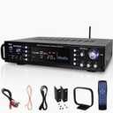Pyle Bluetooth Home Stereo Amplifier - Hybrid Multi-Channel 3000 Watt Power Amplifier Home Audio Receiver System w/ AM/FM Radio, MP3/USB,AUX,RCA Karaoke Mic in - Rack Mount, Remote - P3301BAT