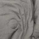 Dark Grey Comforter Set Queen Boho Bedding Set Shabby Chic 2 Layers Ruffled Bedroom Home Decor Ultra Soft Microfiber Farmhouse Down Comforter Bohemian Quilt Set