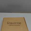 Ravinte 60 Pack 30 Pairs 1/2 Inch Overlay Cabinet Door Hinges Kitchen Satin Nickel Semi-Concealed Face Mount Self-Closing Cabinet Hinges with Bumpers & Screwdriver
