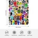 FINENESS SINCE 1988 Game Cartoon Printed Blanket for Boys Gamer Cartoon Throw Blanket for Boys Birthday Gift Home Fleece Throw Blankets for Couch Bed Sofa Gamer Blanket 60"x50"