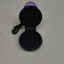 DASH Mini Waffle Maker - 4" Snack-Sized, Dual Nonstick, Compact, Purple, PFOA & PFAS Free