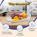 WPW10430639 Refrigerator Door Shelf Bin Compatible with Whirlpool Kenmore, Freezer Door Bin W10430639 W10324876 WPW10430639VP AP6021338 PS11754659 EAP11754659 2683861