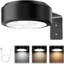 Topveden Picture Lights,Topveden No Drill Picture Lamps,Magnetic Rechargeable Poster Light, 3 Colors Temps&13 RGB Dimmable,13-Col RGB/3-Color Temperature Lamp with Remote (Black*1, 3 Lighting Modes)