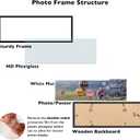 JCJMY 12x30 Picture Frame with 9x27 Mat, Display Photo 9x27 with Mat or 12 x 30 Without Mat, Wall Hanging Large 12 by 30 Poster Frame with Plexiglass, Black