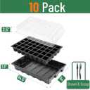Mr. Pen- Seed Starter Tray Kits, 10 Pack, Total 400 Cells, Durable Plant Germination Trays with Humidity Vented Domes and Bases, Ideal for Seed Starting, Indoor Gardening and Greenhouse