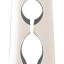 2 x 3-in-1 Silicone Non-Slip Heat Resistant Gripper Tongs,Multi-Function Hot Plate Gripper Small & Large Ends for Bowls & Plates, 22cm Long Handle with Built-in Can Opener (White)