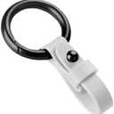 Yuxh Car Keychain Synthetic Leather Keyring Metal Key Chain Faux Leather Key Ring, Pack of 2