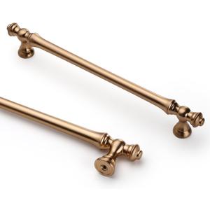 Asidrama 6 Pack 7.5 Inch(192mm) Champagne Bronze Kitchen Cabinet Handles,Brushed Brass Cabinet Pulls Kitchen Cabinet Hardware for Cupboard Gold Drawer Pulls