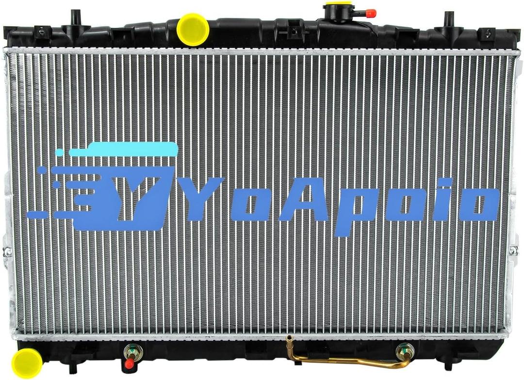 Aluminum Core Radiator for 2001-2008 2007 Hyundai Tiburon Elantra 2.0L 2.7L AT, 2002 2003 2004 2005 2006 Full Performance Aluminium Radiators
