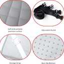 Quilted Foam Mattress Topper Pad, Non-Slip Super Soft Comfortable 75"x30", Cool Sleeping Pad for Camp Cot/RV Bunk/Narrow Twin Beds