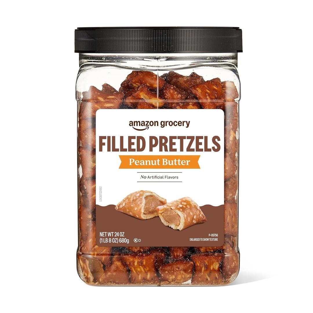 Amazon Grocery, Peanut Butter Filled Pretzels, 24 Oz (EXP 12/19/26)