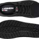 LARNMERN Steel Toe Shoes Men Hands Free Work Shoes Slip On Safety Toe Sneakers Lightweight Comfortable Walking (11 Wide, Black)