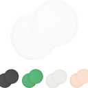 Waggo Habit Silicone Dog Placemat – Set of 2 Modern Heavyweight Silicone Dog Food Mats, Dishwasher Safe, Non-Slip, Solid Color – White (Large, 9")