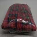 Christmas Sherpa Blanket Throw Size - Reversible Sherpa Fleece Blanket - Super Soft Double Sided Throw for Bed, Sofa, Couch - Thick, Warm, Cozy & Plush - Xmas Winter Bedding - Christmas Tartan, 50x60