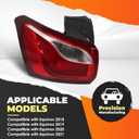 Driver Side Tail Light Assembly Compatible with 2018-2021 Equinox LTZ/RS/Premier Rear Brake Lamp Taillight 84769837 (Left)