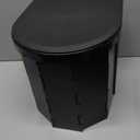 XL Portable Folding Camping Toilet with Lid - Travel Portable Potty for Adults, Grey (Gray)