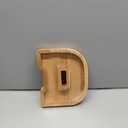 Letter Piggy Bank PrimRend Personalized Wooden Money Coin Cash Saving Bank for Boys Girls Kids Toddler Gifts for Birthday|Christmas|Baby Shower|Children's Day Medium 9 Inch, Alphabet D