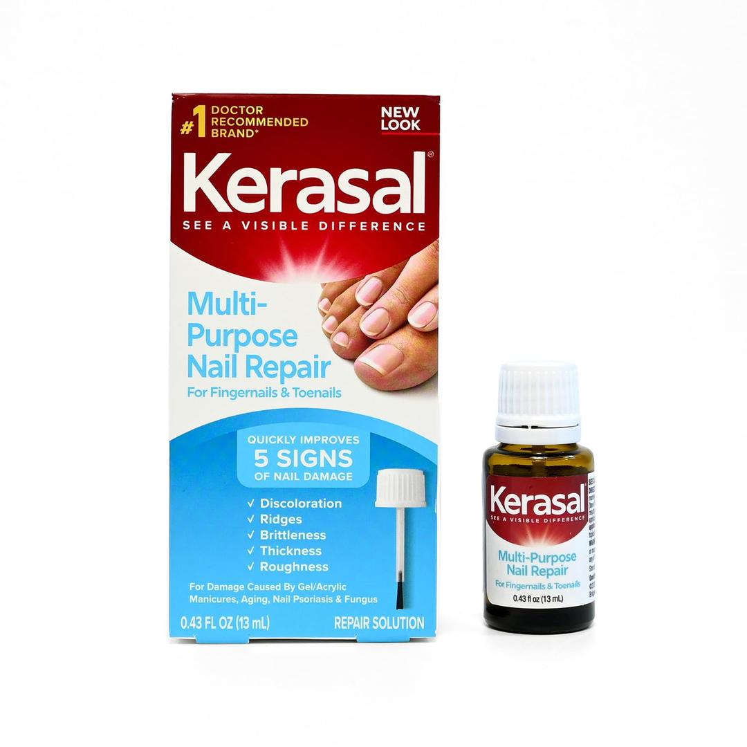 Kerasal Multi-Purpose Nail Repair, Nail Solution for Discolored and Nails, 0.43 fl oz