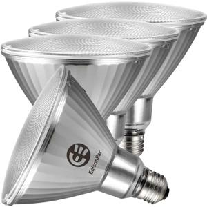 Full-Glass PAR38 LED Flood Light Bulbs Outdoor/Indoor Equivalent 300 Watt, 4000 Lumens Ultra Bright, Dimmable Waterproof 5000K Daylight, 4-Pack