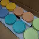 DRKIO 20 Pack Glass Baby Food Storage Containers 4 Oz Baby Food Jars with Lids Baby Food Maker Microwave Dishwasher Freezer Safe 100% Leak-Proof BPA Free