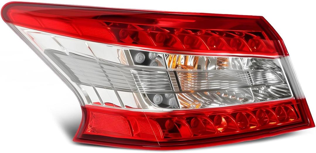 Left Side Outer Tail Light Assembly Compatible with 2013 2014 2015 Sentra Rear Tail Lamp Taillight Driver NI2804100 265553SG0A 26555-3SG0A
