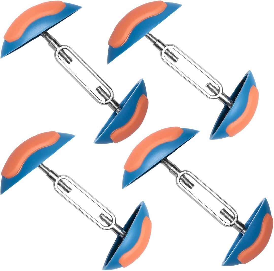 Mini Shoe Stretchers Women Wide Feet, Non-Slip Shoe Widener Expander Shaper Trees for Women Adjustable (Blue- 2 Pair)