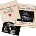 Pregnancy Announcement For Grandma, Grandparents - Ultrasound Picture Frame Surprise Box - Baby Announcement Sign - Baby Coming Soon Announcement - Pregnancy Reveal to Husband, Friends, Auntie, Uncle