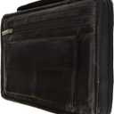 Genuine Leather Large Book Covers Bible Covers with Handle (Black)