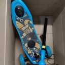 isinwheel 3-Wheel Electric Scooter for Kids Ages 3-8, Kids Electric Scooter for Boys/Girls, Electric Kick Scooter for Kids with Helmet and Protective Gear (Blue)