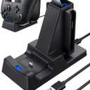 3 in 1 Charging Dock for Nintendo Switch 2 JoyCon and Pro Controller, WEOTOO Controller Charger with LED Indicator Space-Saving Storage Stand Accessories for Switch2 (2025)-Black