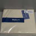 Bedsure Queen Sheet Set, Rayon Derived from Bamboo, Cooling Sheets, Breathable & Soft, Deep Pocket Up to 16", Hotel Luxury Silky Bedding for Hot Sleepers, Light Beige