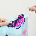 AILONEN Pink Butterfly Girls Shower Curtain for Bathroom Decor, Beautiful Floral Women Bath Curtain 72" W*72" H Polyester Waterproof With 12 Hooks