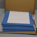 25 Blue Summit Supplies Legal Size Hanging File Folders - Durable 11pt Paper, Blue Hanging Folders with Tabs and Inserts, Fits Legal Size Filing Cabinets, 25 Pack